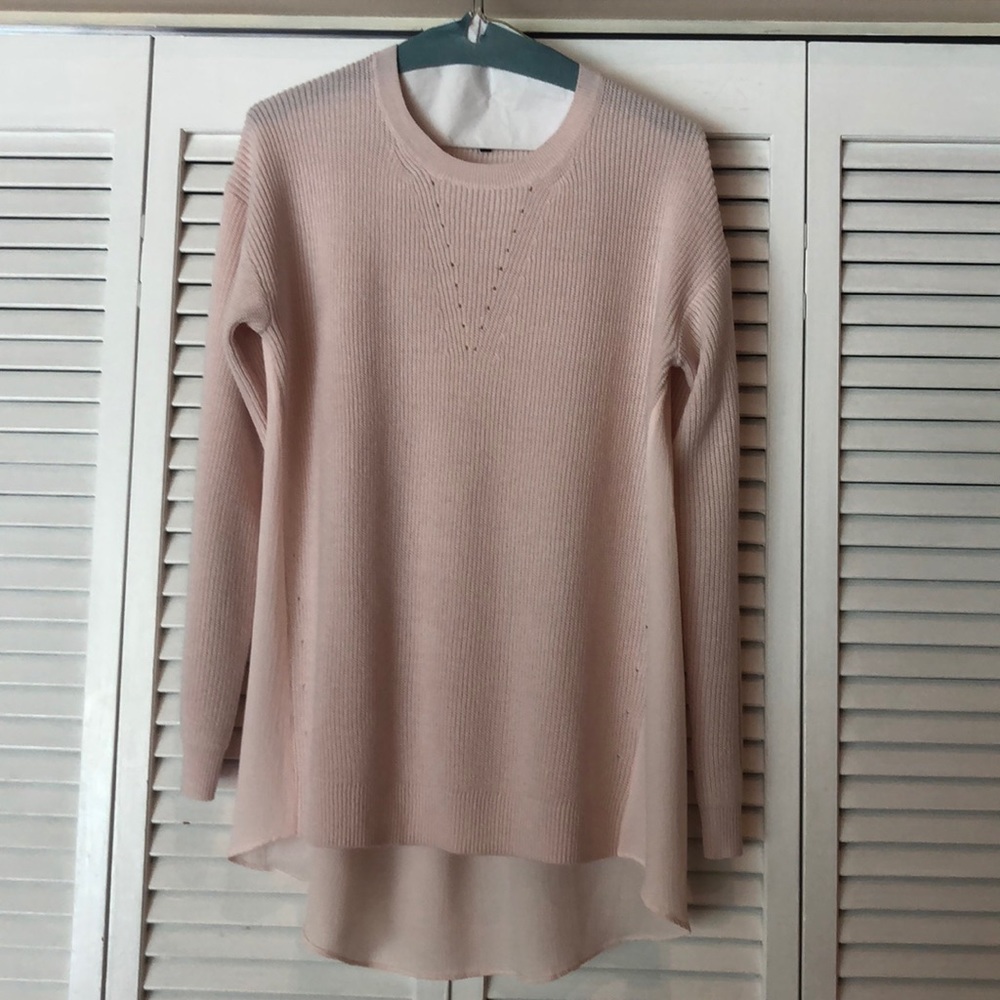 Pale peach sweater!